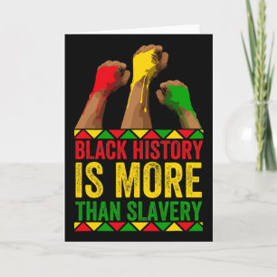 Tarjeta Mes de la Historia Negra Afro La Historia Negra Es
