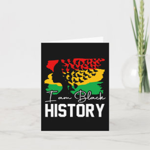 Tarjeta Mes de la Historia Negra Afroamericana Para Niñas 