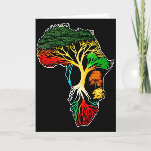 Tarjeta Mes de la Historia Negra Ancestros Afroamericanos