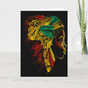 Tarjeta Mes de la Historia Negra Ancestros Afroamericanos