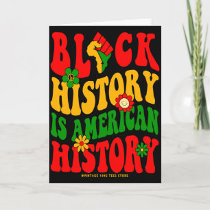 Tarjeta Mes de la Historia Negra Blm Melanina Orgullo Afri