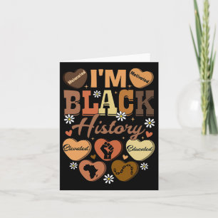 Tarjeta Mes de la Historia Negra Celebración Afroamericana