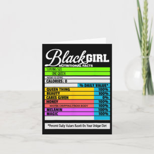 Tarjeta Mes de la Historia Negra - Chica Negro - El Negro