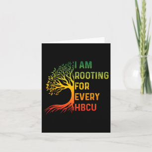 Tarjeta Mes de la Historia Negra de HBCU Estoy Apoyando a 