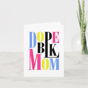 Tarjeta Mes de la historia negra Día de la Madre afroameri