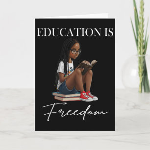 Tarjeta Mes de la Historia Negra Educación Es Libertad Lib