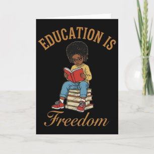 Tarjeta Mes de la Historia Negra Educación Libros de Liber
