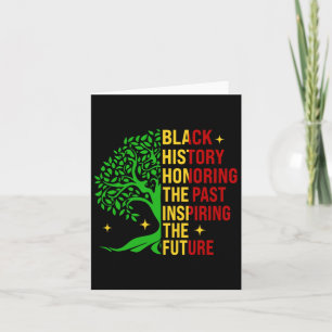 Tarjeta Mes De La Historia Negra En Honor Al Pasado Inspir