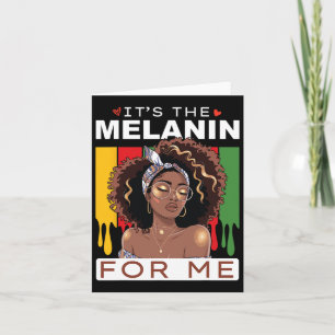 Tarjeta Mes de la historia negra es el melanín para mí, Bh
