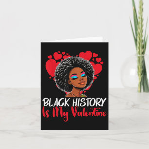 Tarjeta Mes de la Historia Negra Es Mi San Valentín Melani