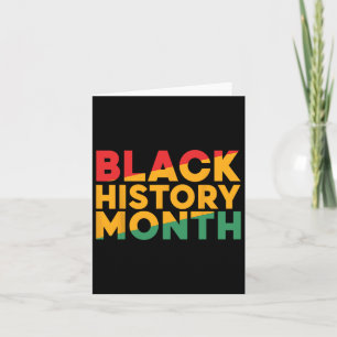 Tarjeta Mes de la Historia Negra Hombres Orgullo Africano-