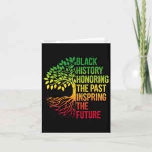 Tarjeta Mes de la historia negra honrando el futuro inspir