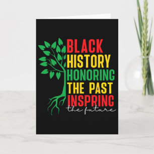 Tarjeta Mes de la Historia Negra Honrando el Pasado Inspir