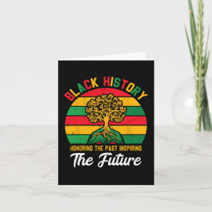 Tarjeta Mes de la Historia Negra Honrando el Pasado Inspir