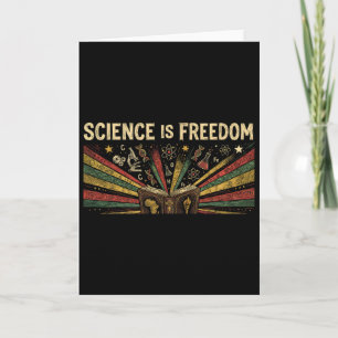 Tarjeta Mes de la Historia Negra La Ciencia es Libertad Ra