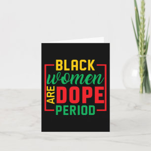 Tarjeta Mes de la Historia Negra Las mujeres negras Melani