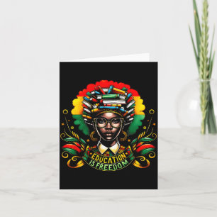 Tarjeta Mes de la Historia Negra Líderes Negros Afroameric