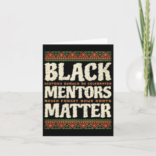 Tarjeta Mes de la historia negra los mentores problemático