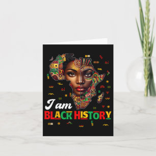 Tarjeta Mes de la historia negra Mapa Orgullo africano