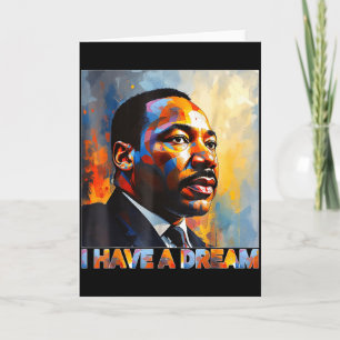 Tarjeta Mes de la Historia Negra Martin Tiene Sueño Luther
