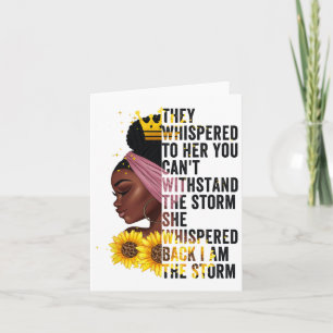 Tarjeta Mes de la Historia Negra Mujeres Africanas Afro Yo