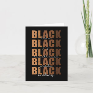 Tarjeta Mes de la historia negra Mujeres Amas negras Melan