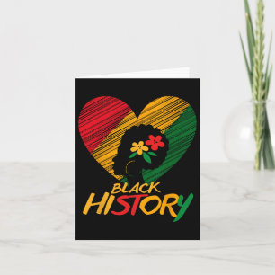 Tarjeta Mes de la Historia Negra Orgullo Africano Mujeres 