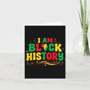 Tarjeta Mes de la Historia Negra Orgullo Afroamericano