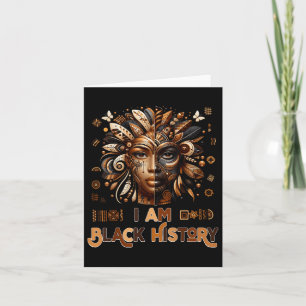 Tarjeta Mes de la historia negra Orgullo Melanin Mujeres a