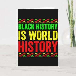 Tarjeta Mes de la Historia Negra Orgullosa La Historia Neg