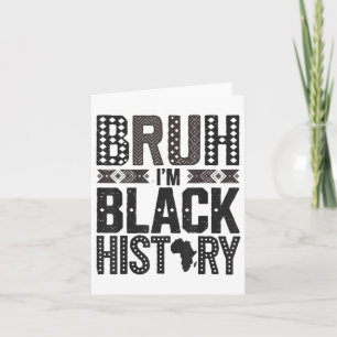 Tarjeta Mes de la historia negra Patrimonio africano