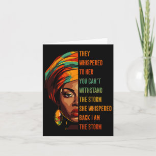 Tarjeta Mes de la Historia Negra Patrimonio Cultural Afric