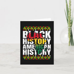 Tarjeta Mes de la Historia Negra Patrimonio Cultural Afric