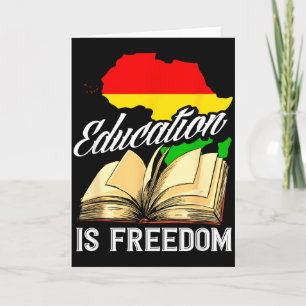 Tarjeta Mes de la Historia Negra Patrimonio de África Educ