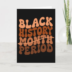 Tarjeta Mes de la Historia Negra Período de la Historia Ne