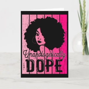 Tarjeta Mes de la Historia Negra Rosa Adictivo sin disculp