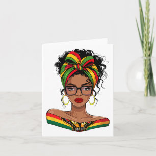 Tarjeta Mes de la Historia Negra Semana Africano-Estadouni