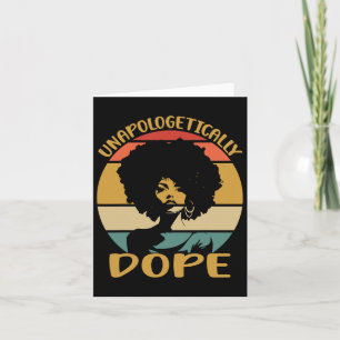 Tarjeta Mes de la Historia Negra sin disculpas Afroamerica
