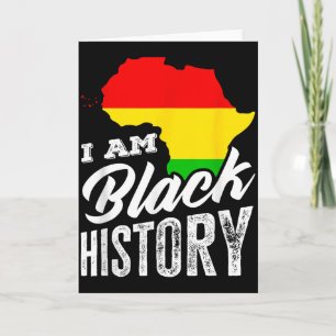 Tarjeta Mes de la Historia Negra Soy Historia Negra África