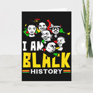 Tarjeta Mes de la Historia Negra Soy Historia Negra Africa