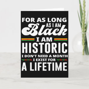 Tarjeta Mes de la Historia Negra Soy Histórico
