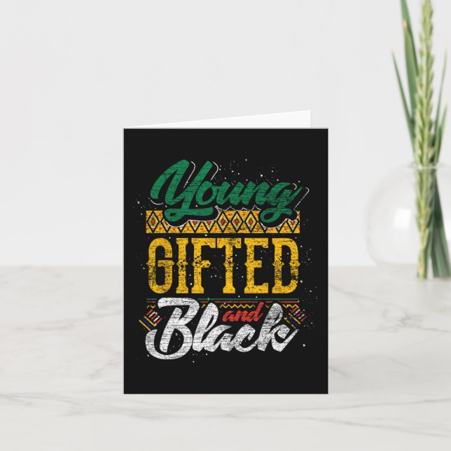 Tarjeta Mes De La Historia Negra Y Gigantesca Africanos Am (Anverso)