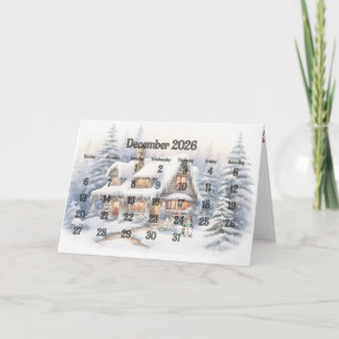 Tarjeta Mes de los Navidades de diciembre de 2025