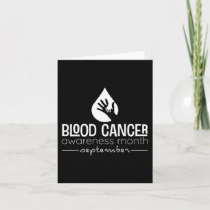 Tarjeta mes de sensibilización sobre el cáncer de sangre o