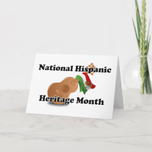 Tarjeta Mes del Patrimonio Nacional Hispano - Guitarra