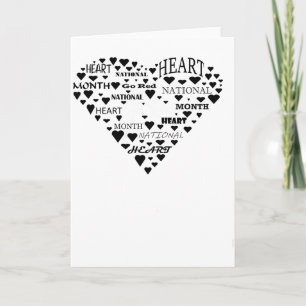 Tarjeta Mes Nacional Americano de la Enfermedad del Corazó