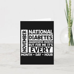 Tarjeta Mes nacional de la diabetes de noviembre