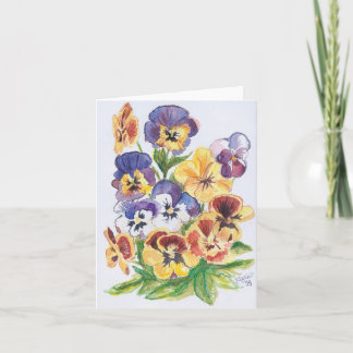 Tarjeta Mes Pensées vierte toi,/mis "pensamientos" para