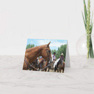 Tarjeta "MES - Un gran caballo" Notecard
