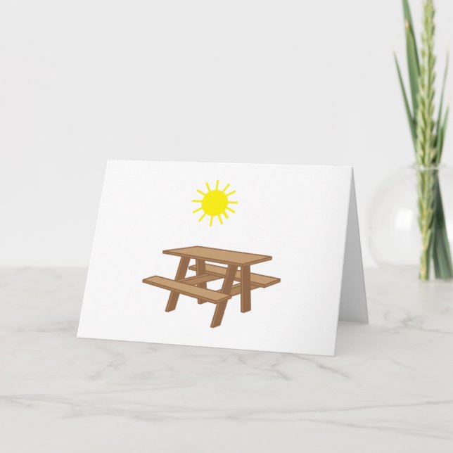 Tarjeta Mesa de picnic (Anverso)